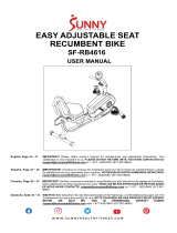 SUNNY Health Fitness SF-RB4616 Manual de usuario