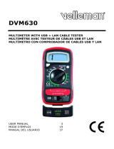 Velleman DVM630 Manual de usuario
