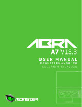 Monster A7 V13.3 Abra 3″ Gaming Laptop Manual de usuario