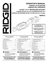 RIDGID R866010K-AC13B05N Manual de usuario