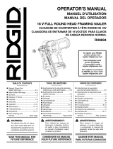 RIDGID R09894B-AC840040-R86001K Manual de usuario