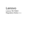 Lenovo TB-7306V Tablet M7 Manual de usuario