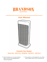 Brandson 303124 Ceramic Fan Heater Manual de usuario