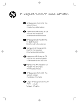 HP Z6 Pro Design Jet in Printers Manual de usuario