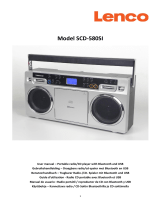 Lenco SCD-580SI Portable radio CD player Bluetooth USB Manual de usuario