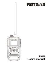 Retevis RM01 Marine Two-Way Radios Manual de usuario