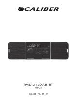 Caliber RMD213DAB-BT Car radio Manual de usuario