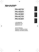 Sharp PN-HE751 Manual de usuario