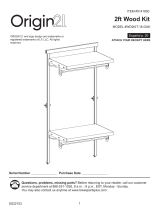 Origin 21 2KIT-16-OAK 2ft Wood Kit Manual de usuario