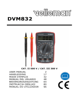 Velleman DVM832 Manual de usuario