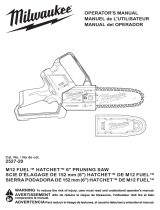 Milwaukee M12 Fuel Hatchet 6Inch Pruning Saw Manual de usuario