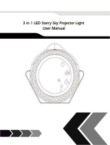 NDTUSMZ 3 in 1 LED Starry Sky Projector Light Manual de usuario