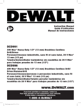 DeWalt DCD991 Manual de usuario