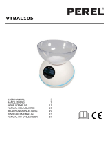 Velleman VTBAL105 DIGITAL KITCHEN SCALE TEMPERATURE Manual de usuario