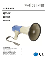 Velleman MP25-VEL MEGAPHONE Manual de usuario