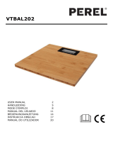 Velleman VTBAL202 DIGITAL BATHROOM SCALE Manual de usuario