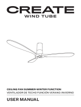 Create Wind Tube Ceiling Fan Manual de usuario