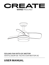 Create Wind Round Ceiling Fan Manual de usuario