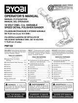 Ryobi PBF102B-A95DP801 Manual de usuario