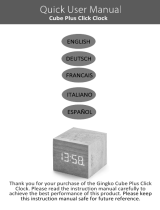 Gingko GK08W10 Cube Plus Click Clock Manual de usuario