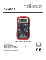 Velleman DVM853 Manual de usuario