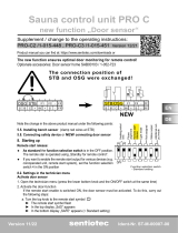 Sentiotec PRO-C2 Sauna Control Unit PRO C Manual de usuario