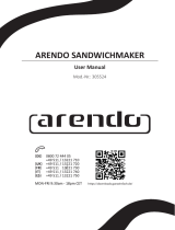Arendo 305524 Sandwich Maker Manual de usuario