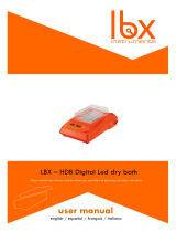 lbx instruments HDB Digital LED Dry Bath Manual de usuario