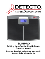 Detecto SLIMPRO Talking Low Profile Health Scale Manual de usuario