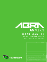 Monster Abra A7 V13.1 17.3″ Gaming PC Notebook Manual de usuario