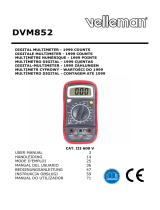 Velleman DVM852 DIGITAL MULTIMETER Manual de usuario