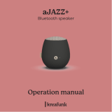 KREAFUNK aJAZZ+ Bluetooth Speaker Manual de usuario