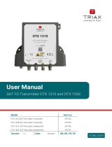 Triax OTX 1310 Manual de usuario