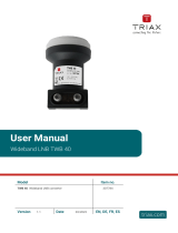 Triax TWB 40 Manual de usuario