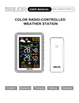 BALDR B0360WST2H2PR-V2 COLOR RADIO-CONTROLLED WEATHER STATION Manual de usuario
