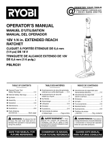 Ryobi PBLRC0118V 1-4 Extended Reach Ratchet Manual de usuario