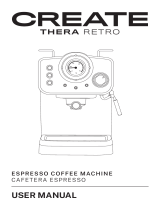 Create Thera Retro Espresso Coffee Machine Manual de usuario