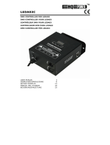 HQ-Power HQ-POWER LEDA03C DMX Controller Output LED Power and Control Unit Manual de usuario