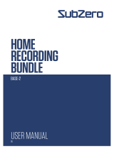 Subzero BASE-2 HOME RECORDING BUNDLE Manual de usuario