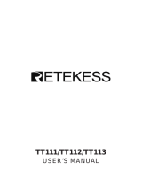 ETEKESS TT111 Manual de usuario