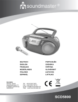Soundmaster SCD5800 Manual de usuario