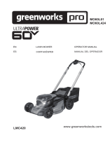 Greenworks MO60L424 Manual de usuario