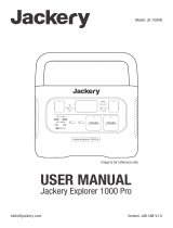 Jackery Explorer 1000 Pro Manual de usuario