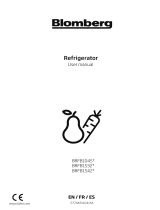 Blomberg BRFB1045, BRFB1532, BRFB1542 Refrigerator Manual de usuario