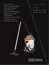 ZEEGMA Zonder Pro Multi Industrial Vacuum Cleaner Manual de usuario