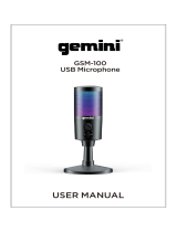 Gemini GSM-100 Manual de usuario