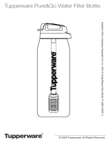 Tupperware P&GC0001 Pure&Go Water Filter Bottle Manual de usuario