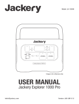 Jackery JE-1000B Manual de usuario