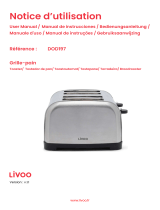 Livoo DOD197 Grille Pain Toaster Manual de usuario