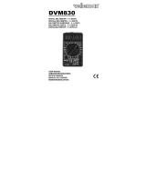 Velleman DVM830 Manual de usuario